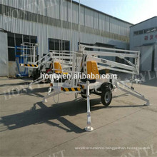 china jack hydraulic drives 14m trailer electric Crank boom lift